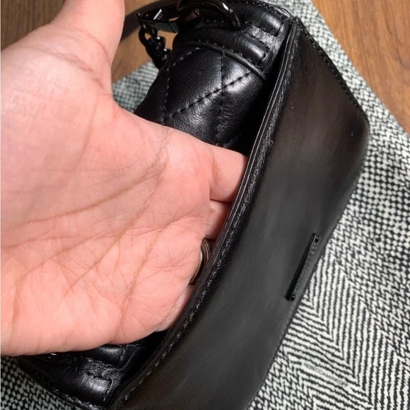 Rebecca Minkoff Mini Black Quilted Leather Crossbody - Picture 3 of 6